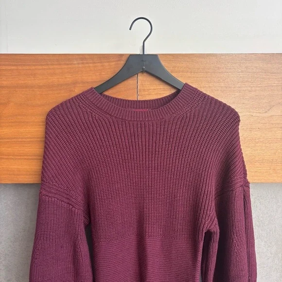 STAUD Marlebone Rib Knit Mini Dress With Balloon Sleeve, Size S - Picture 8 of 16